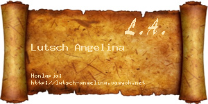 Lutsch Angelina névjegykártya